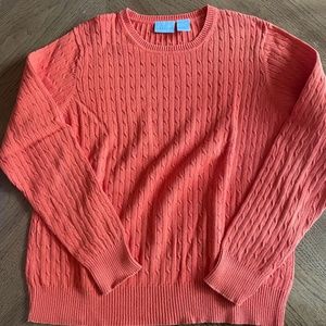 Orange large Kim rogers knitted sweater